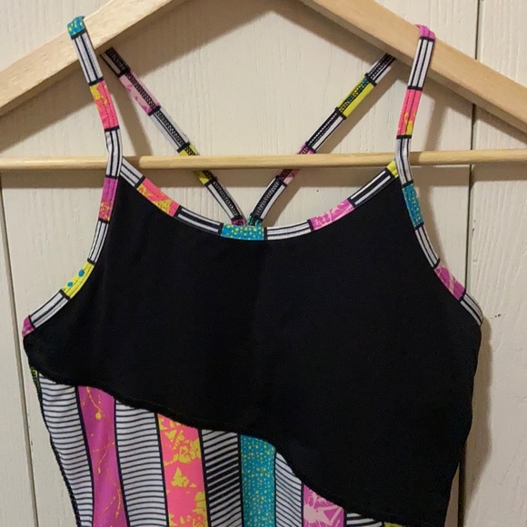 Ivivva Black & Neon Spaghetti Strap Tank Top - Picture 2 of 6